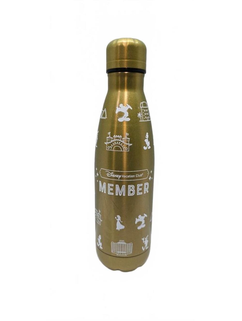 Disney Vacation Club Member Gold Stainless Steel Water Bottle